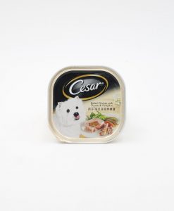 Cesar 西莎 主廚系列 南瓜菠菜烤嫩雞狗罐頭 100G