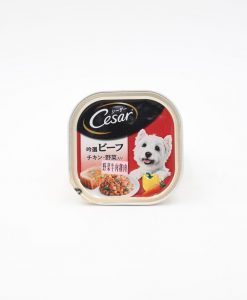 Cesar 西莎 日本版 野菜牛肉雞肉狗罐頭 100G