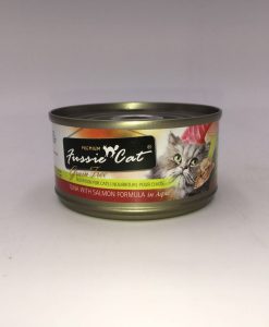 Fussie Cat 高竇貓 黑鑽吞拿魚+三文魚純天然貓罐頭 80G