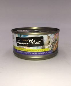 Fussie Cat 高竇貓 黑鑽吞拿魚+鯛魚純天然貓罐頭 80G