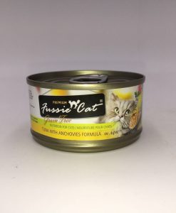 Fussie Cat 高竇貓 黑鑽吞拿魚+鯷魚純天然貓罐頭 80G