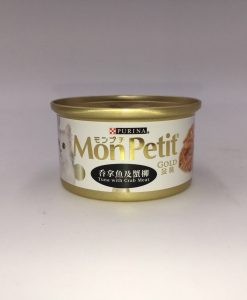 MonPetit 金裝 吞拿魚及蟹柳貓罐頭 85G