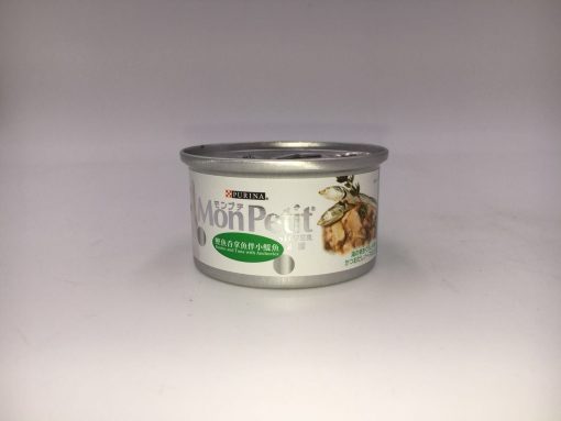 MonPetit 銀罐 鰹魚吞拿魚伴小鯷魚貓罐頭 80G