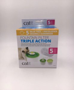 Cat it 貓用花花型流水式電動飲水器 3L 過濾棉 5片裝