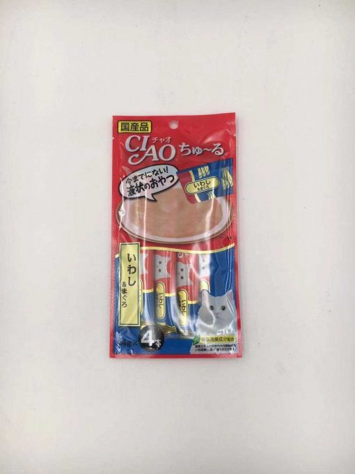 Ciao 金鎗魚+沙甸魚唧唧醬 14G x 4