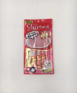 Ciao 雞肉+三文魚唧唧醬 14G x 4