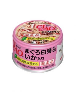 Ciao 白身吞拿魚+魷魚 貓罐頭 85G