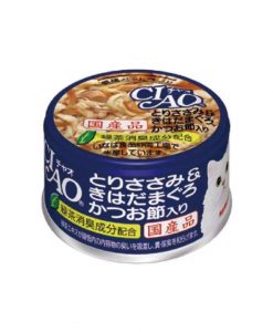 Ciao 雞肉+黃鰭吞拿魚+鰹魚節 貓罐頭 85G