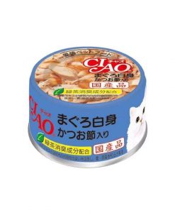 Ciao 吞拿魚 白身魚+木魚片 貓罐頭 85G