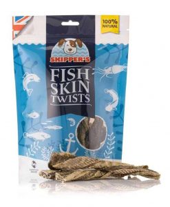 Skipper's 英國鮮魚派 天然膠原魚皮扭條 250G