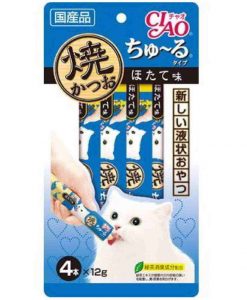 Ciao 烤鰹魚+扇貝唧唧醬 14G x 4
