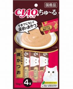 Ciao 雞柳+烤鰹魚唧唧醬 14G x 4