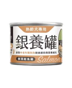 汪喵星球老犬鮮肉主食罐 三文魚+雞肉 165G