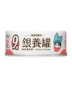 汪喵星球老貓慕斯主食罐 雞肉+三文魚 80G
