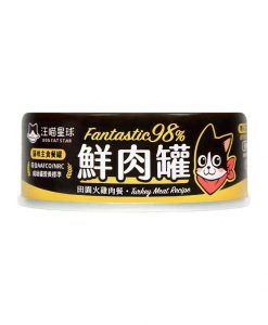 汪喵星球貓貓鮮肉主食罐 火雞 80G