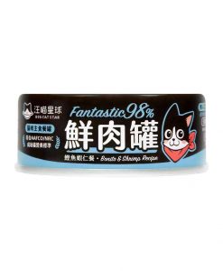 汪喵星球貓貓鮮肉主食罐 鰹魚+蝦仁 80G